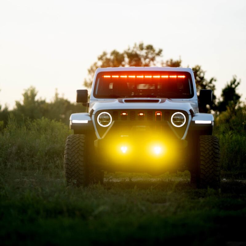 KC HiLiTES FLEX ERA 3 Dual Mode SAE Fog Lights 2-Light Master Kit kcl97147 for Jeep Aftermarket Bumpers