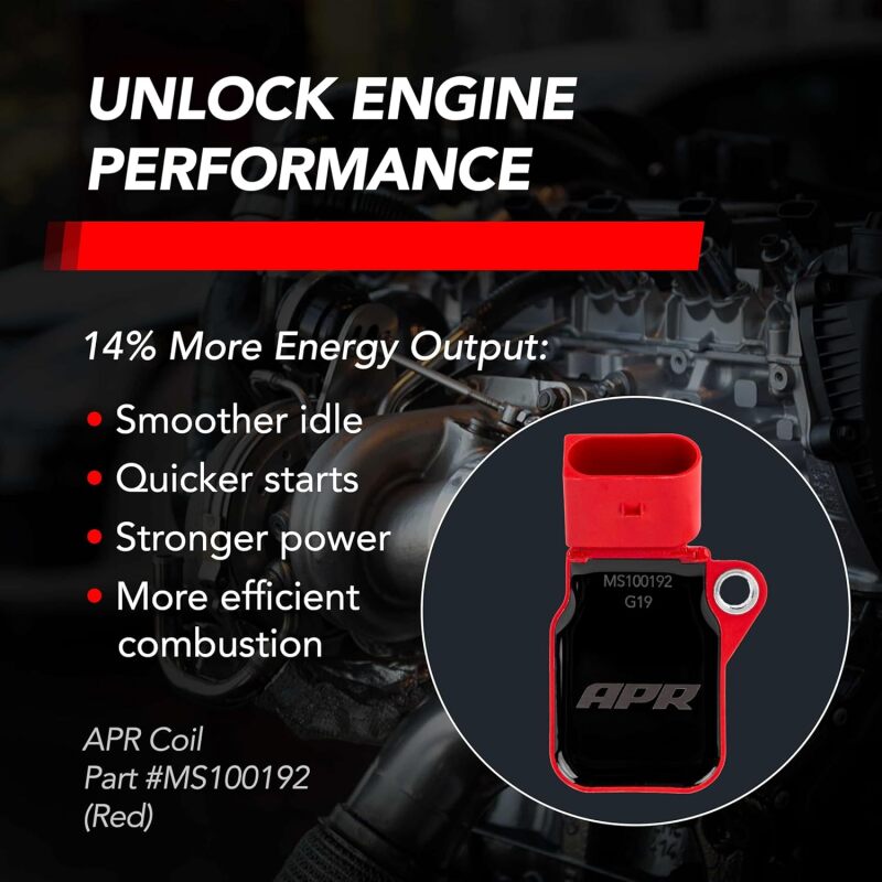 APR EA888.3/EA888.4/EA839/EA825 2.0T/2.9T/3.0T/4.0T Ignition Coil - Red by APR