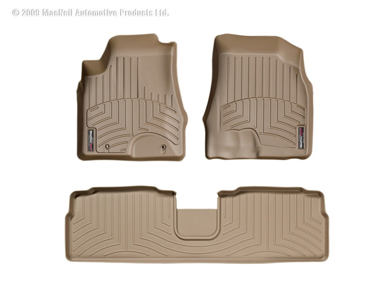 WeatherTech 06-07 Toyota Highlander Front and Rear Floorliners - Tan