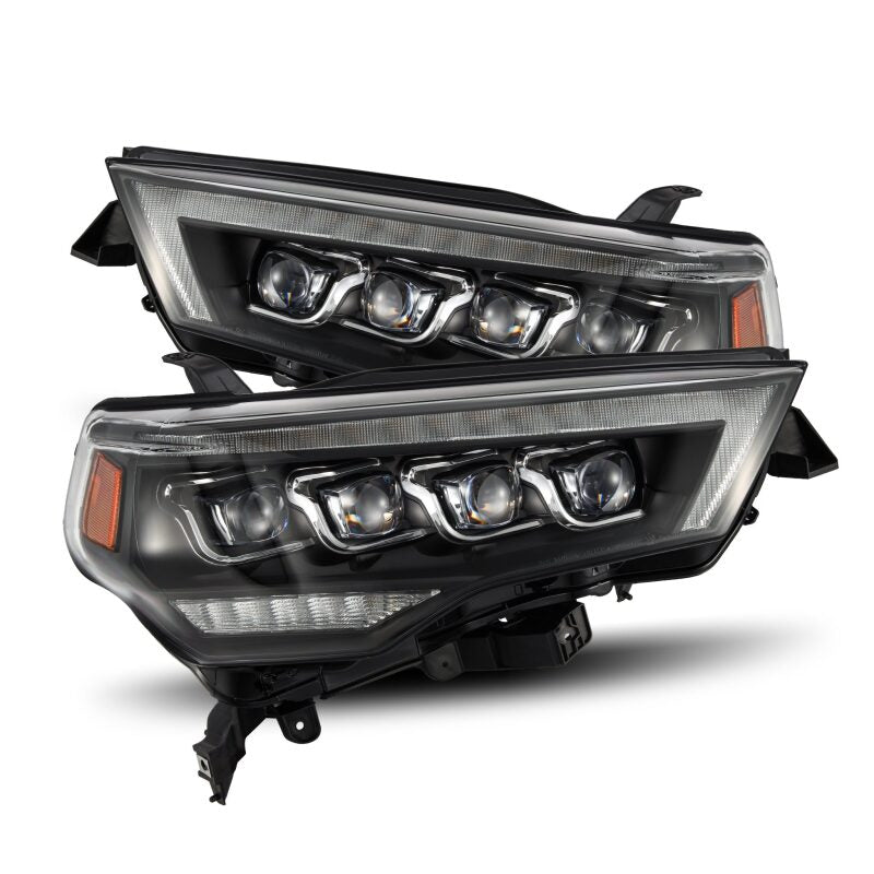 AlphaRex NOVA LED Projector Headlights for 2014–2022 Toyota 4Runner, Black Housing with Active Light, Sequential Signal and Switchback DRL – ARX880808