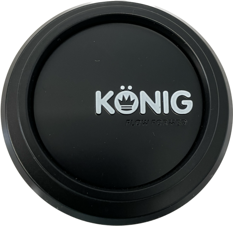 Konig Flow Formed Pop-In Center Cap for Heliogram and Neoform Wheels, Black