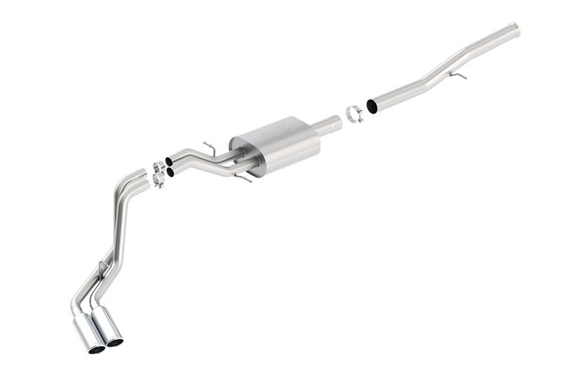 Borla ATAK Cat-Back Exhaust System for 2014–2018 Chevrolet Silverado 1500 and GMC Sierra 1500 6.2L V8, Part Number 140577