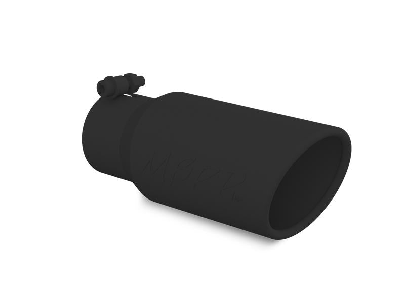 MBRP T5155BLK Black Series Universal Exhaust Tip, 3-Inch Inlet, 4-Inch Outlet