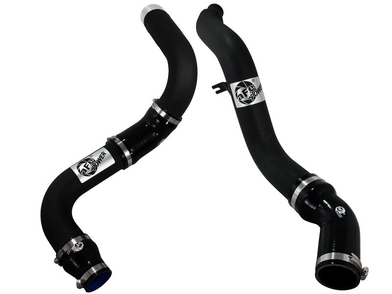 aFe BladeRunner 3-Inch Black Intercooler Hot and Cold Charge Pipe Kit, Part Number 46-20174-B, for 2014-2015 Ram 1500 EcoDiesel 3.0L V6