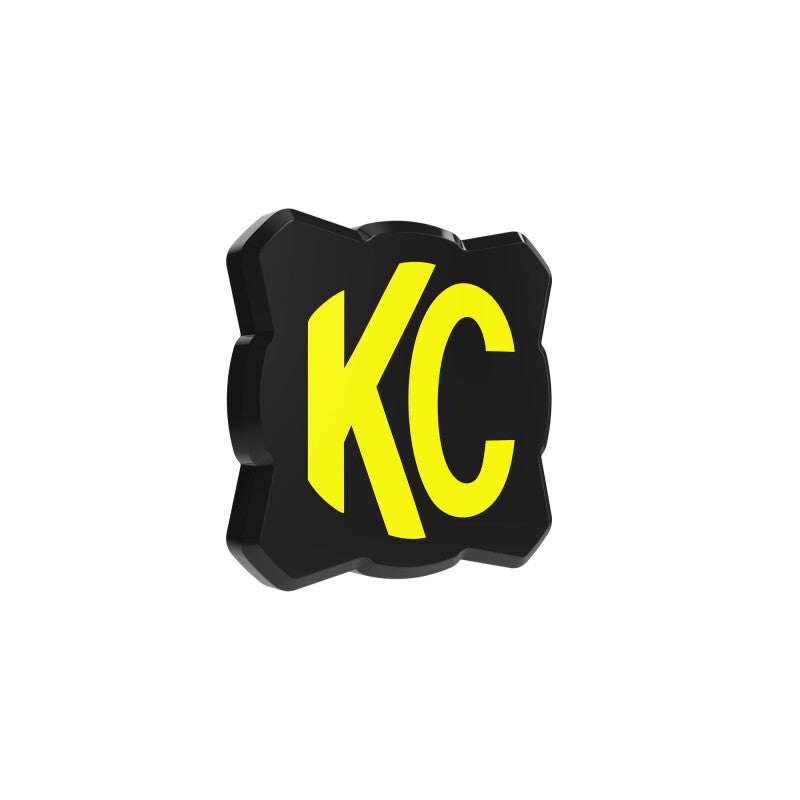 KC HiLiTES FLEX ERA 1 Light Cover KCL5328, Black with Yellow KC Logo