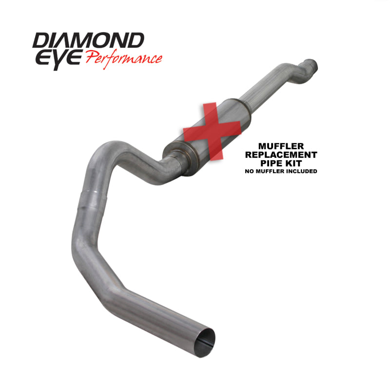 Diamond Eye Performance DEP K4338A-RP 4-Inch Aluminized Cat-Back Exhaust System for 2003-2007 Ford F-250 and F-350 Super Duty 6.0L Powerstroke