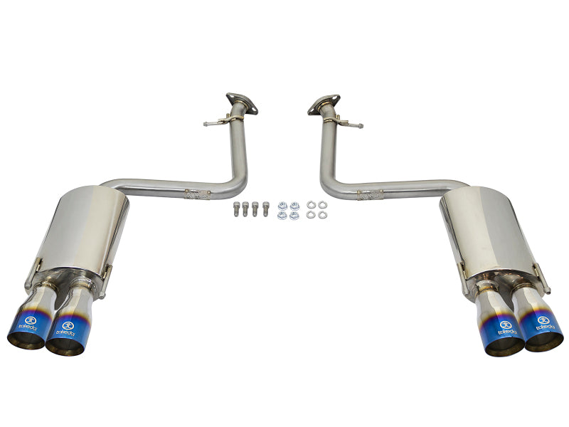 aFe Takeda 49-36037-L Axle-Back Exhaust System with Blue Flame Tips for Lexus RC