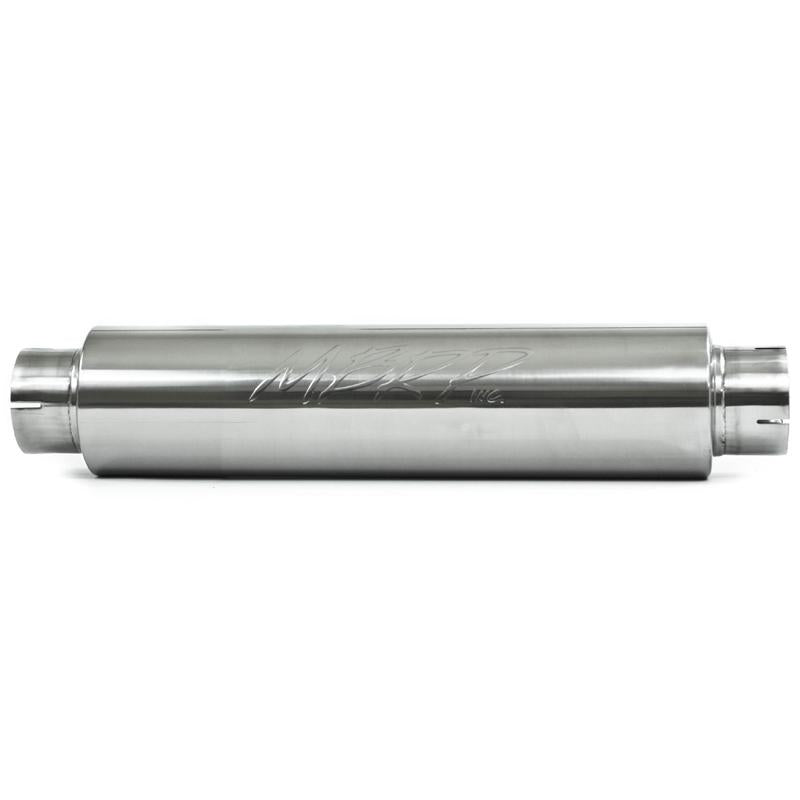 MBRP Armor Plus Quiet Tone Diesel Muffler M1004S, 4-Inch Inlet and Outlet, T409 Stainless Steel