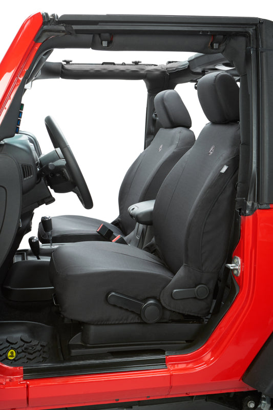Bestop 07-12 Jeep Wrangler JK Front Seat Covers in Black Diamond