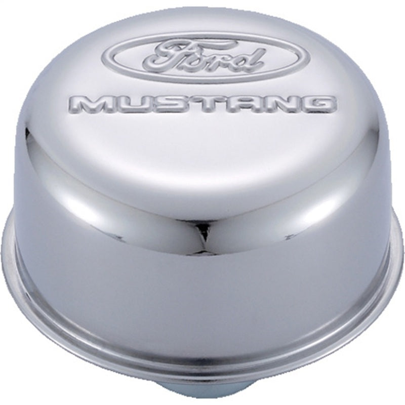 Ford Racing FRP302-220 Chrome Breather Cap with Ford Mustang Logo