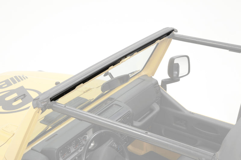 Bestop 97-02 Jeep Wrangler TJ Windshield Channel - 2-Piece Drill-In Design