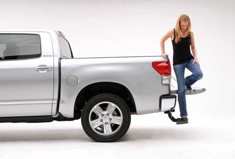 AMP Research BedStep Retractable Rear Bumper Access Step AMP75305-01A for 2007-2013 Toyota Tundra