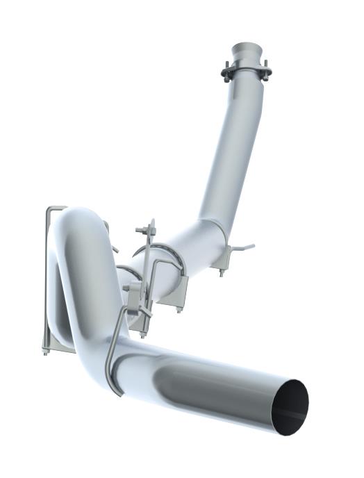 MBRP Armor Lite 5-Inch Turbo-Back Exhaust System S61120P for Dodge Ram 2500/3500 Cummins
