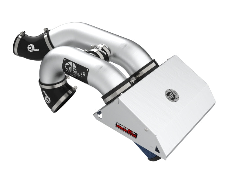 aFe Rapid Induction Pro 5R Cold Air Intake System with Brushed Aluminum Tubes for 2021-2026 Ford F-150 Raptor 3.5L V6 Twin-Turbo