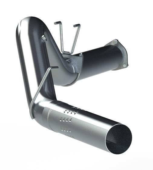 MBRP Armor Lite 5-Inch Filter-Back Exhaust System, Single Side Exit, Aluminized Steel – S62530PLM