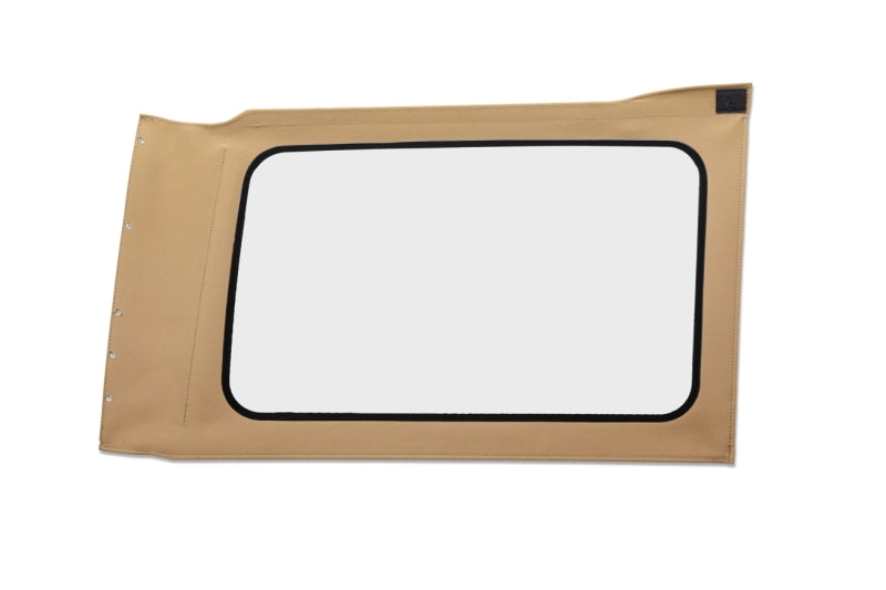 Bestop OE Jeep Wrangler JL Replacement Window – Right Hand Quarter for 4-Door 2018-2026, Tan Twill, Clear