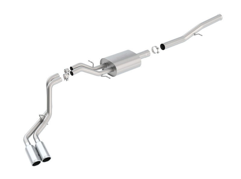 Borla 140576 S-Type Cat-Back Exhaust System for 2014–2018 Chevrolet Silverado 1500 and GMC Sierra 1500 6.2L V8