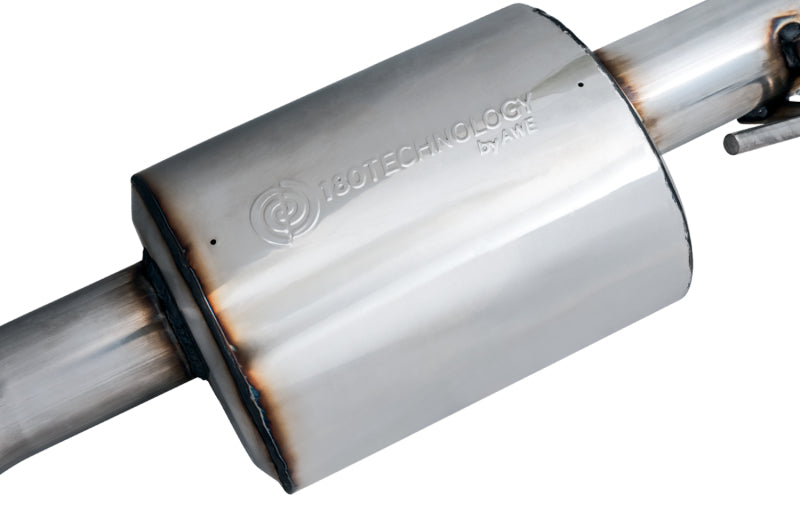 AWE 20-21 Jeep Gladiator JT 3.6L Tread Edition Cat-Back Single Side Exhaust - Diamond Black Tip