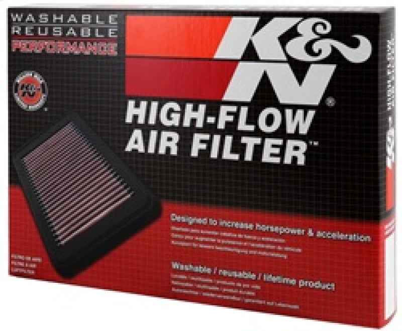 K&N Engineering 33-2367 High-Flow Replacement Air Filter for BMW 135i, 335i, 335is and 535i