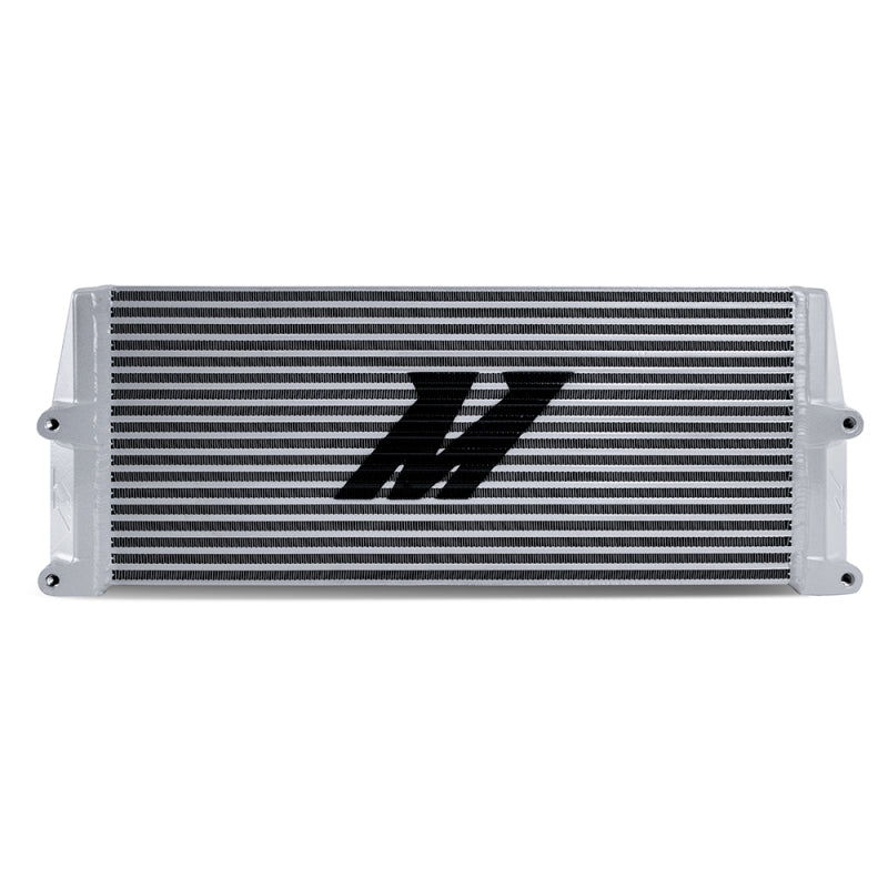 Mishimoto Heavy-Duty Oil Cooler - 17" Same-Side Outlets - Silver
