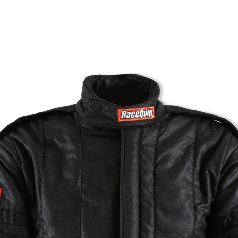 RaceQuip SFI-20 Racing Driver’s Fire Suit Jacket, Black, X-Large - Part RQP91930069RQP