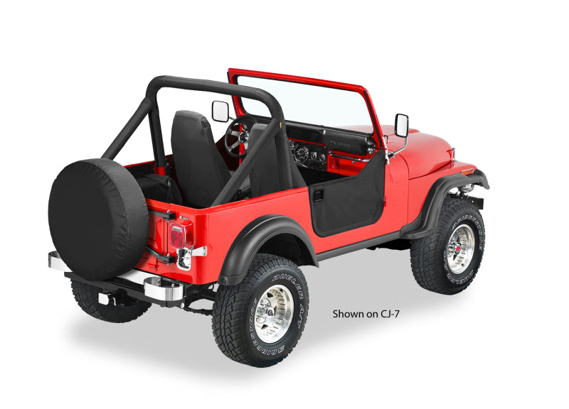 Bestop 64-84 Land Cruiser Lower Fabric Doors - Black Crush – Half Doors for Toyota Land Cruiser