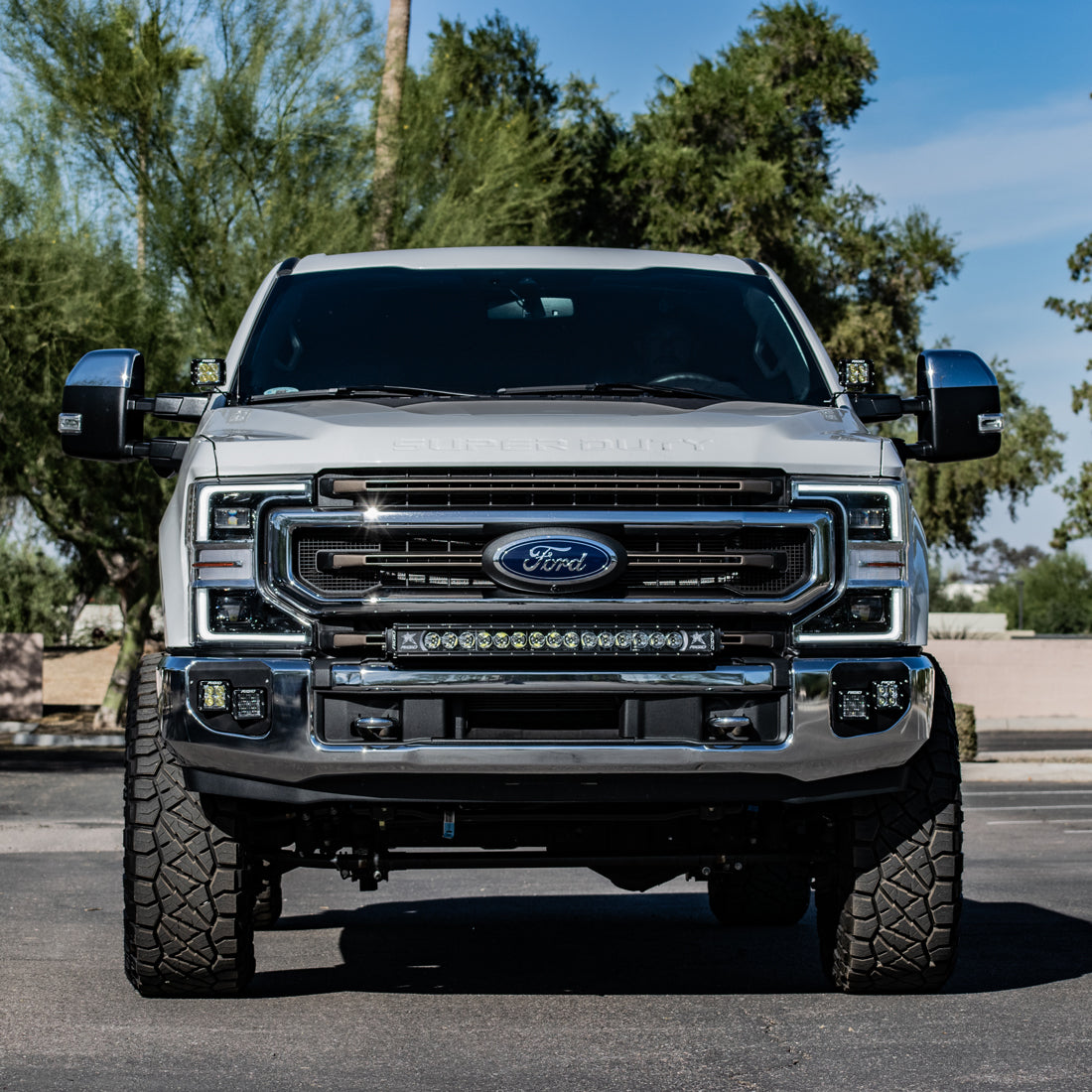 Rigid Industries - 46733 - Mounting Brackets(Lighting) - 2020-Present Ford SuperDuty Dual Fog Light Mounts