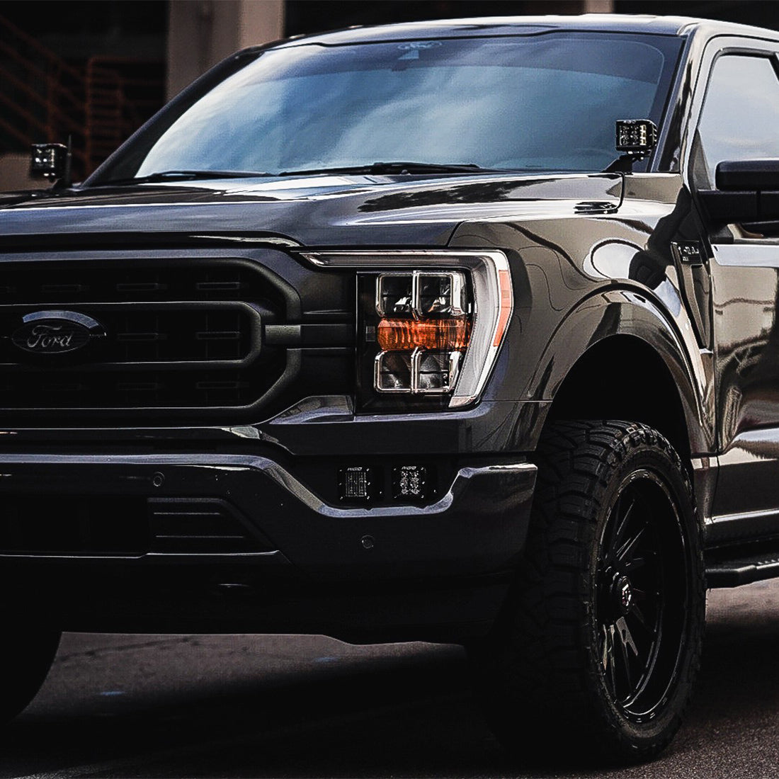Rigid Industries - 46736 - Mounting Brackets(Lighting) - 2021-Present Ford F-150/Raptor A-Pillar Mounts
