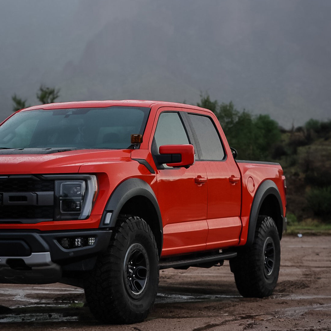 Rigid Industries - 46736 - Mounting Brackets(Lighting) - 2021-Present Ford F-150/Raptor A-Pillar Mounts