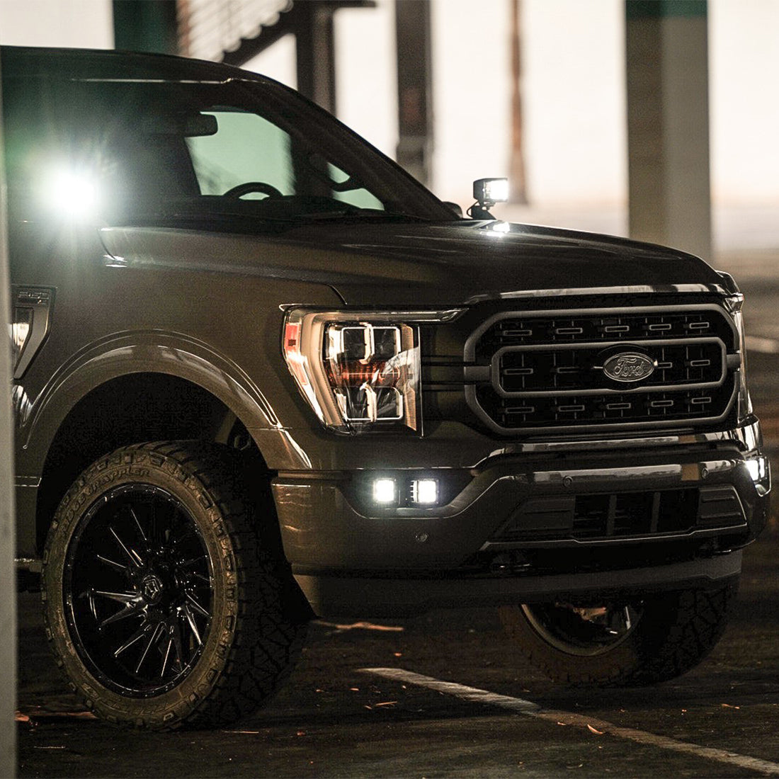 Rigid Industries - 46737 - A Pillar Light Mount - 2021-Present Ford F-150/Raptor A-Pillar D-SS Light Kit