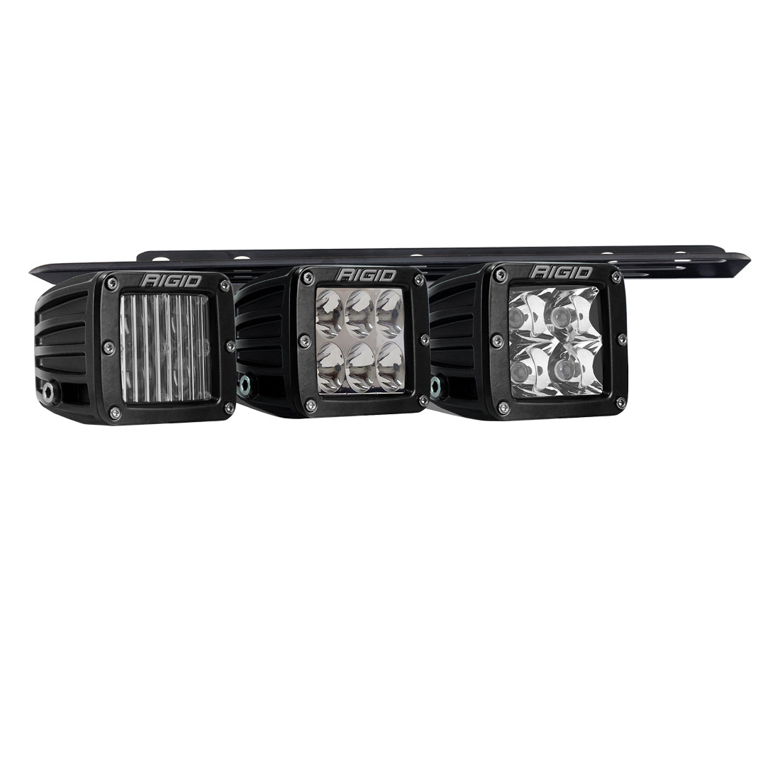 Rigid Industries - 46738 - Fog Lights - 2021-Present Ford Raptor Triple Fog Light Kit