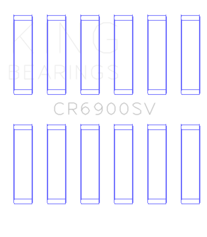 King Engine Bearings CR6900SV Connecting Rod Bearing Set for 3.0L EcoDiesel