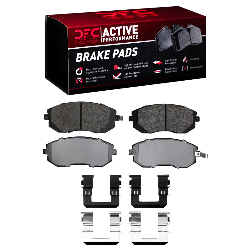 DFC 02-12 Saab 9-2X Front Active Performance Brake Pads and Hardware Kit