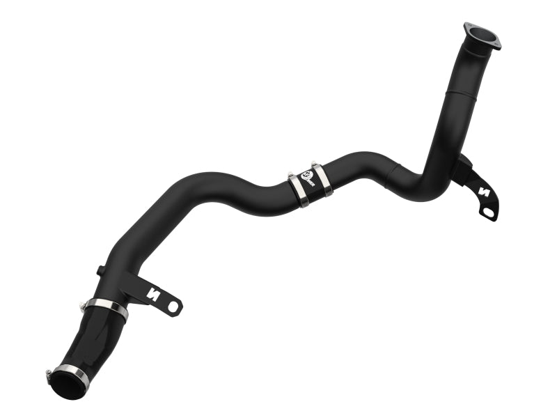 aFe BladeRunner Aluminum Hot Charge Pipe, Black, Hyundai Veloster N 2.0L Turbo, 2019-2022, Part Number 46-20768-B
