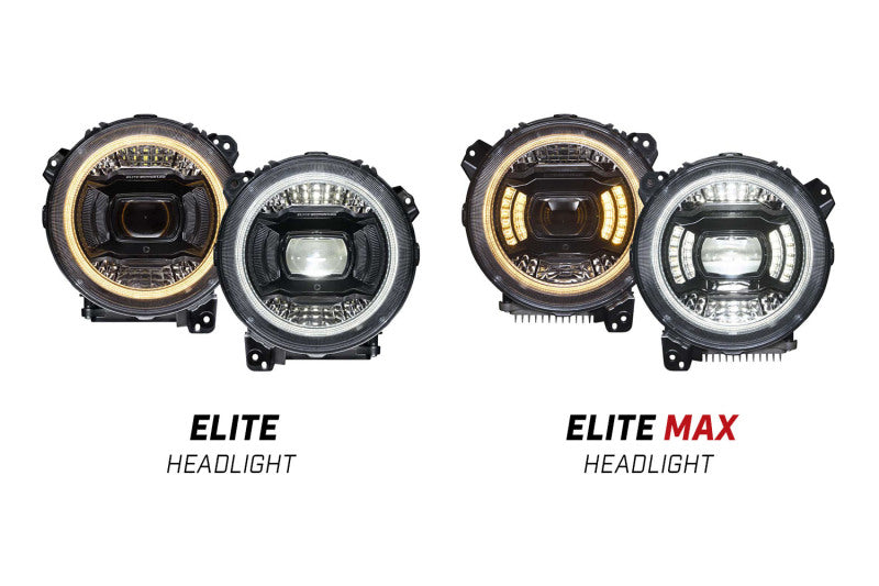 Diode Dynamics Elite Series Bi-LED Headlights for 2018-2023 Jeep Wrangler JL, Part DD5166