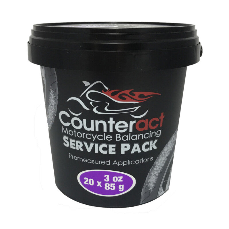 Counteract Motorcycle Balance Beads Shop Service Bucket - 20 Packs of 3 oz Bags
