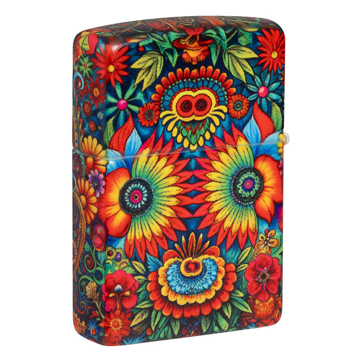Zippo Colorful Skull Windproof Lighter, 540 Matte Finish