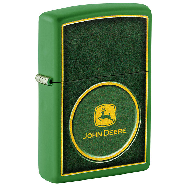 Zippo John Deere Windproof Lighter with Color Image, Moss Green Matte