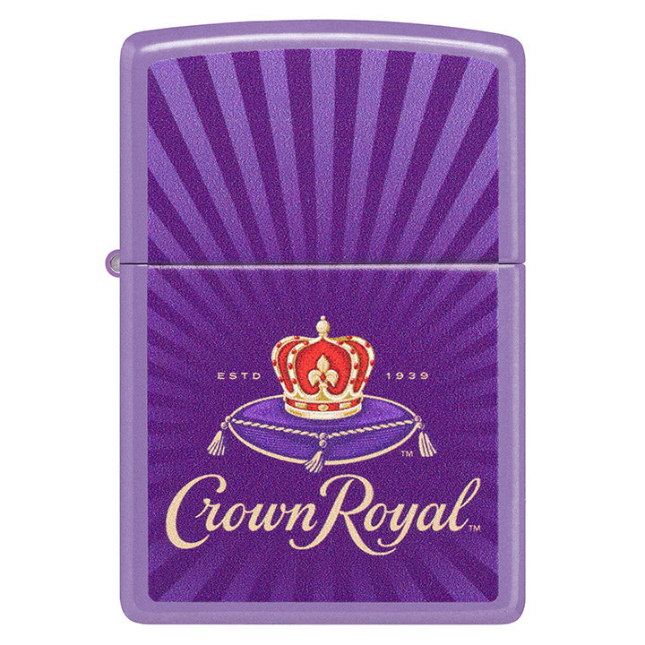 Zippo Crown Royal Color Image Windproof Lighter in Smoky Lavender