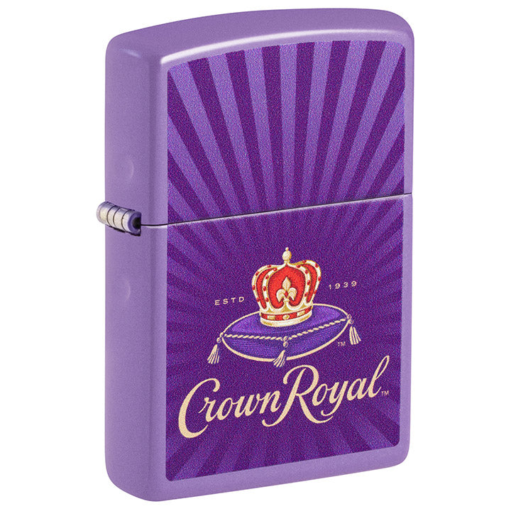 Zippo Crown Royal Color Image Windproof Lighter in Smoky Lavender
