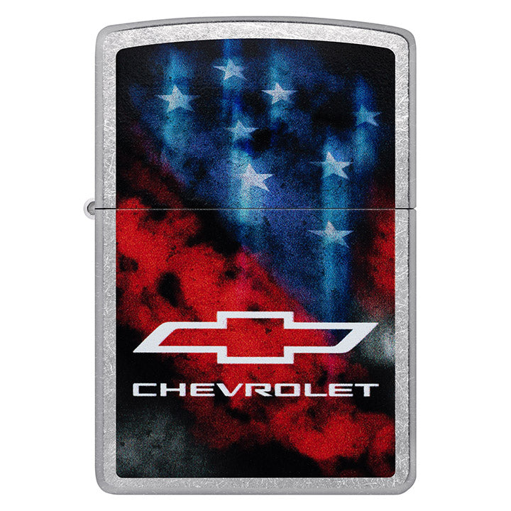 Zippo Chevrolet Color Image Windproof Lighter, Street Chrome