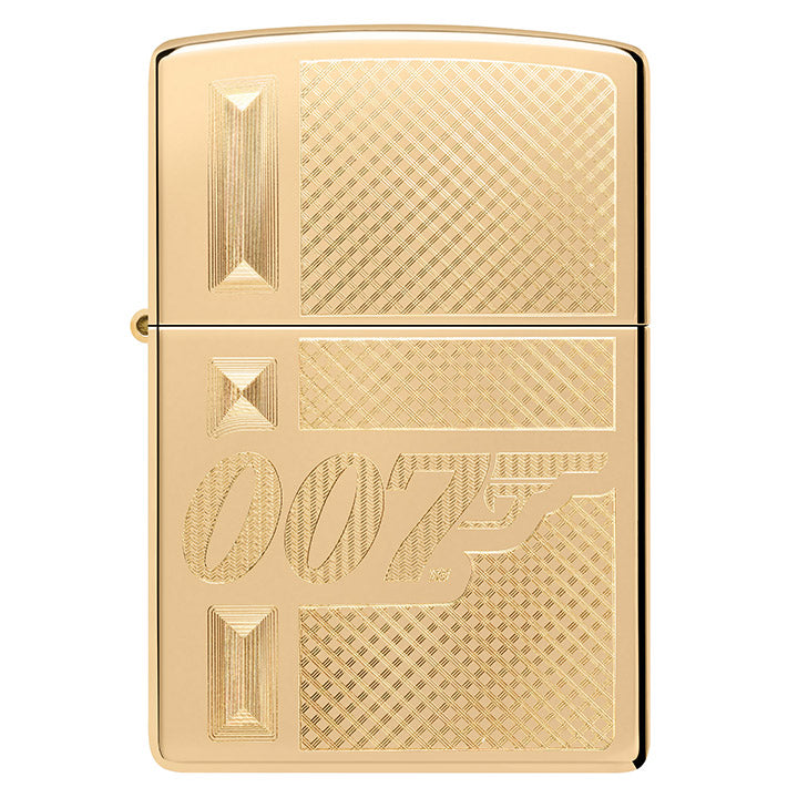 Zippo James Bond Auto Engrave High-Polish Brass Windproof Lighter