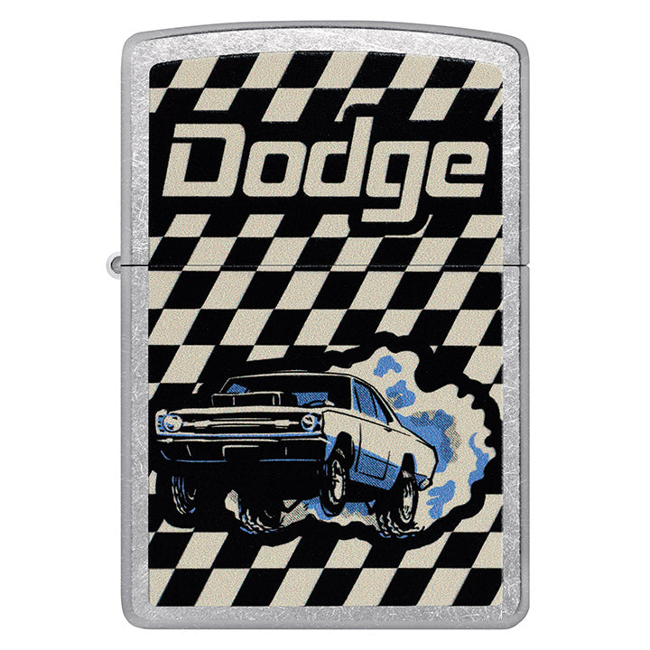 Zippo Dodge Color Image Windproof Lighter, Street Chrome