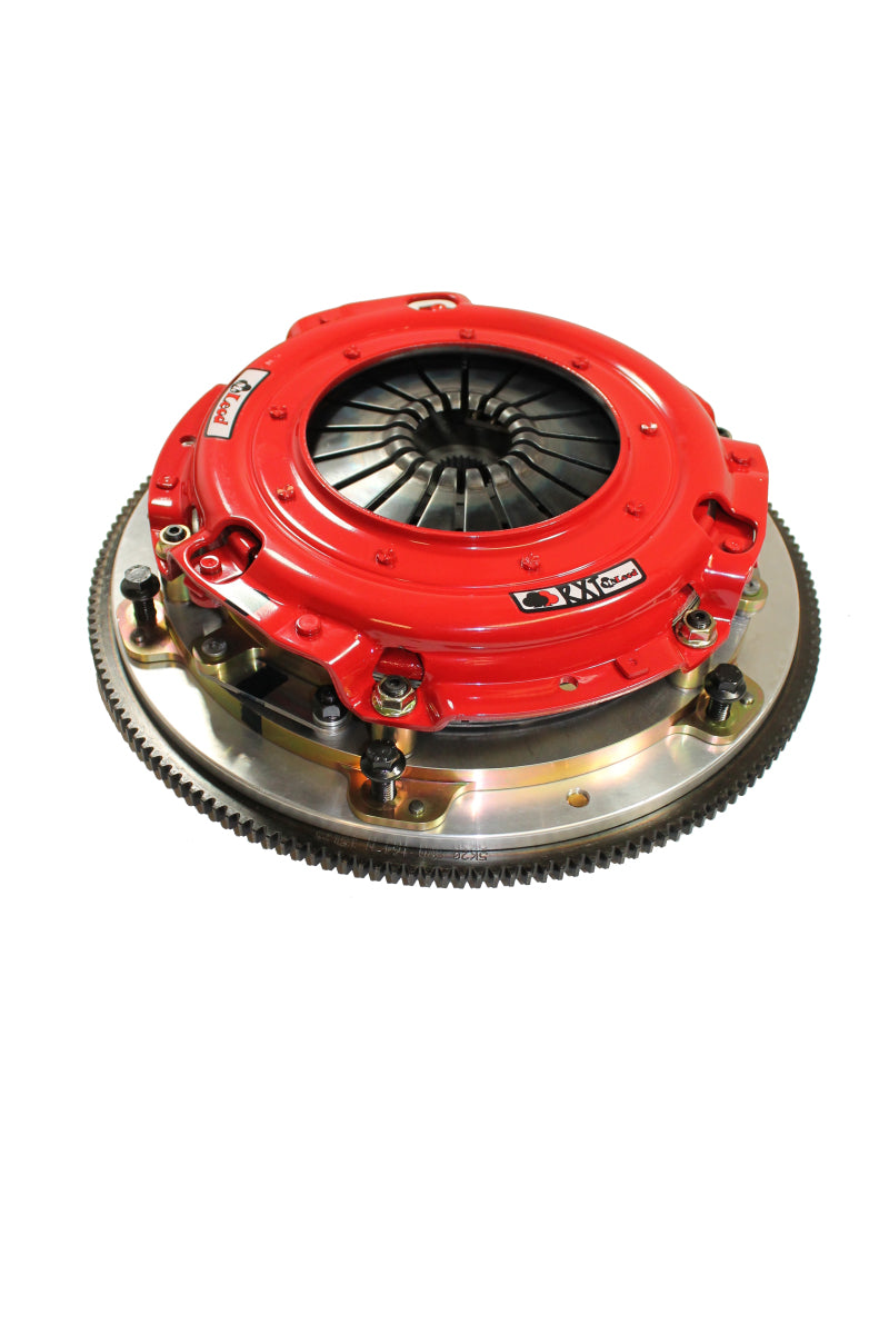 McLeod RST Twin Clutch Ford EcoBoost Mustang Sprung Hub 1 X 23 Metric Spline w/ Aluminum Flywheel