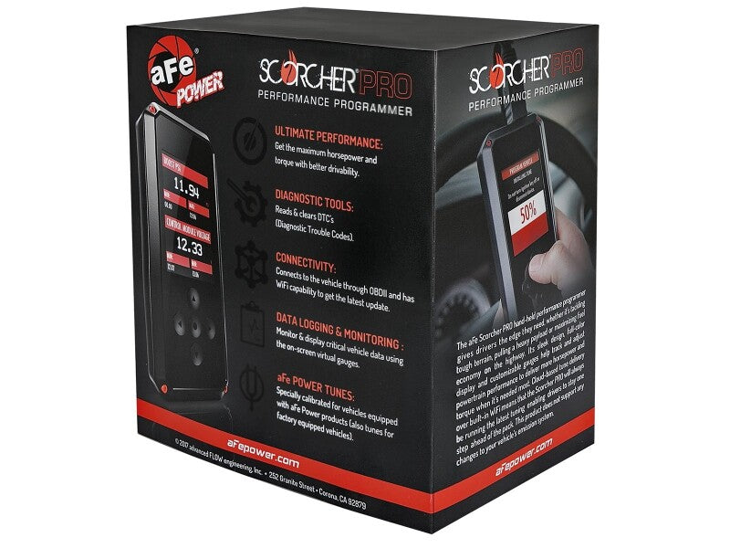 aFe SCORCHER PRO Performance Programmer for 2019–2021 Ram 2500/3500 6.7L Cummins Diesel, Part Number 77-32004