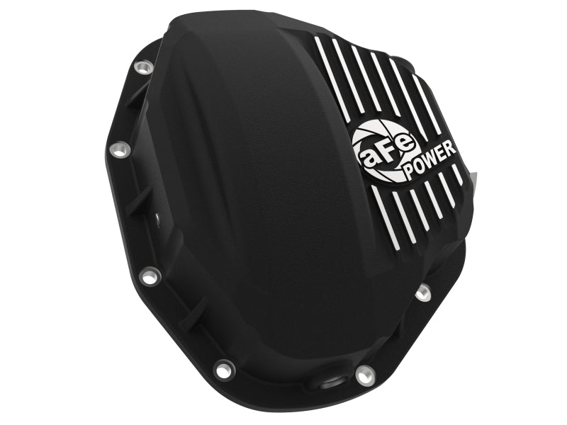 aFe Power Pro Series Rear Differential Cover, Part Number 46-70032, Black with Machined Fins