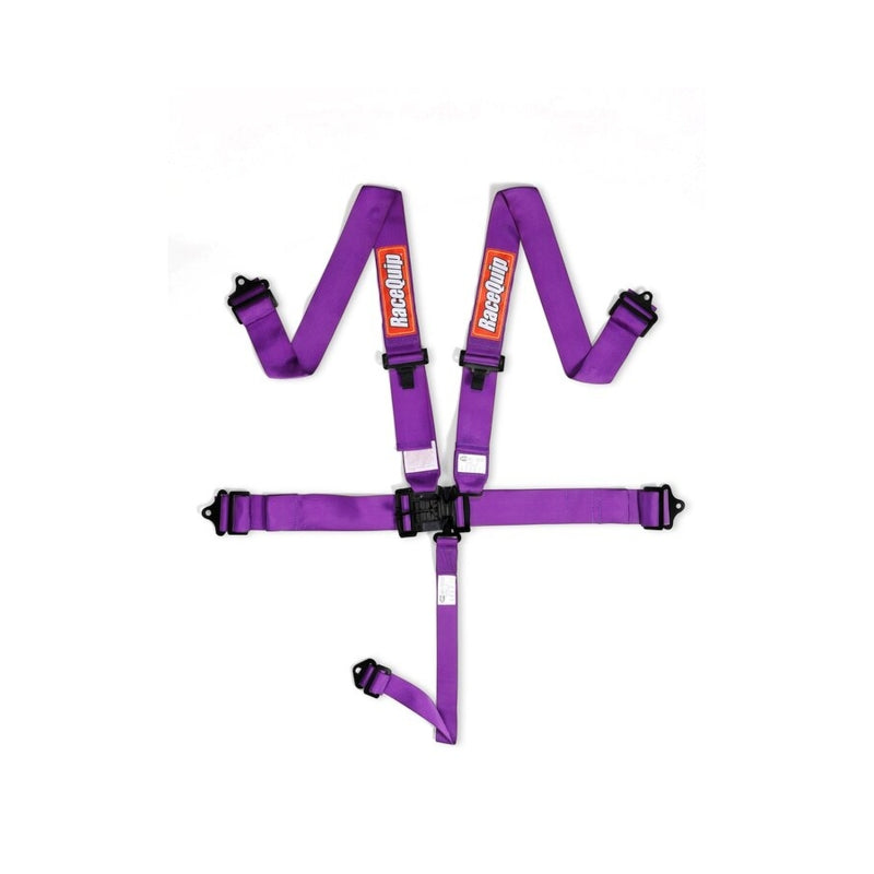 RaceQuip RQP711051RQP Purple Latch & Link 5-Point Racing Harness
