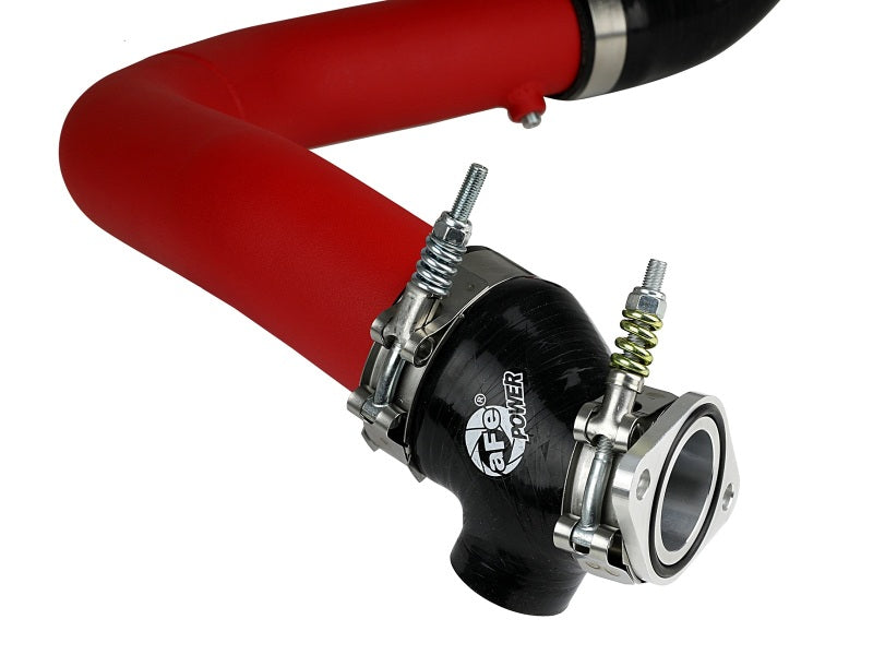 aFe BladeRunner 2.5-Inch Aluminum Hot Charge Pipe Red for 2015-2020 Subaru WRX 2.0L Turbo, Part 46-20378-R