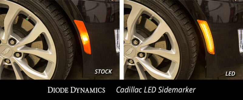 Diode Dynamics DD5064 LED Sidemarkers for 2014-2019 Cadillac CTS Non-V, Clear Lens Pair