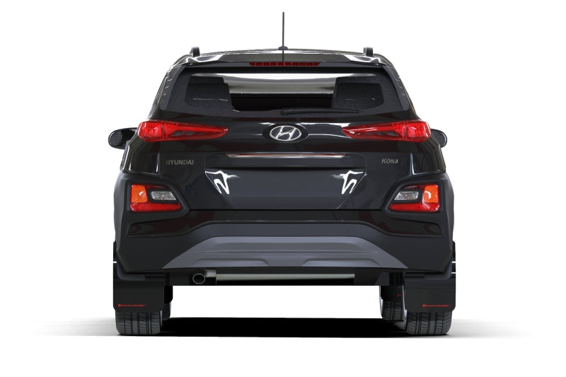 Rally Armor 2018-21 Hyundai Kona Black UR Mud Flap Red Logo
